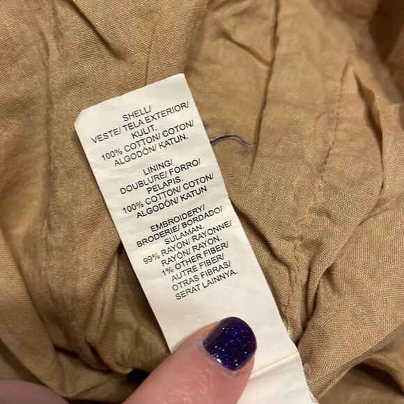 Lucky Brand S bohemian sequin mini dress heavyweight - Picture 8 of 8